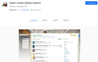 Open Library Book Search chrome application